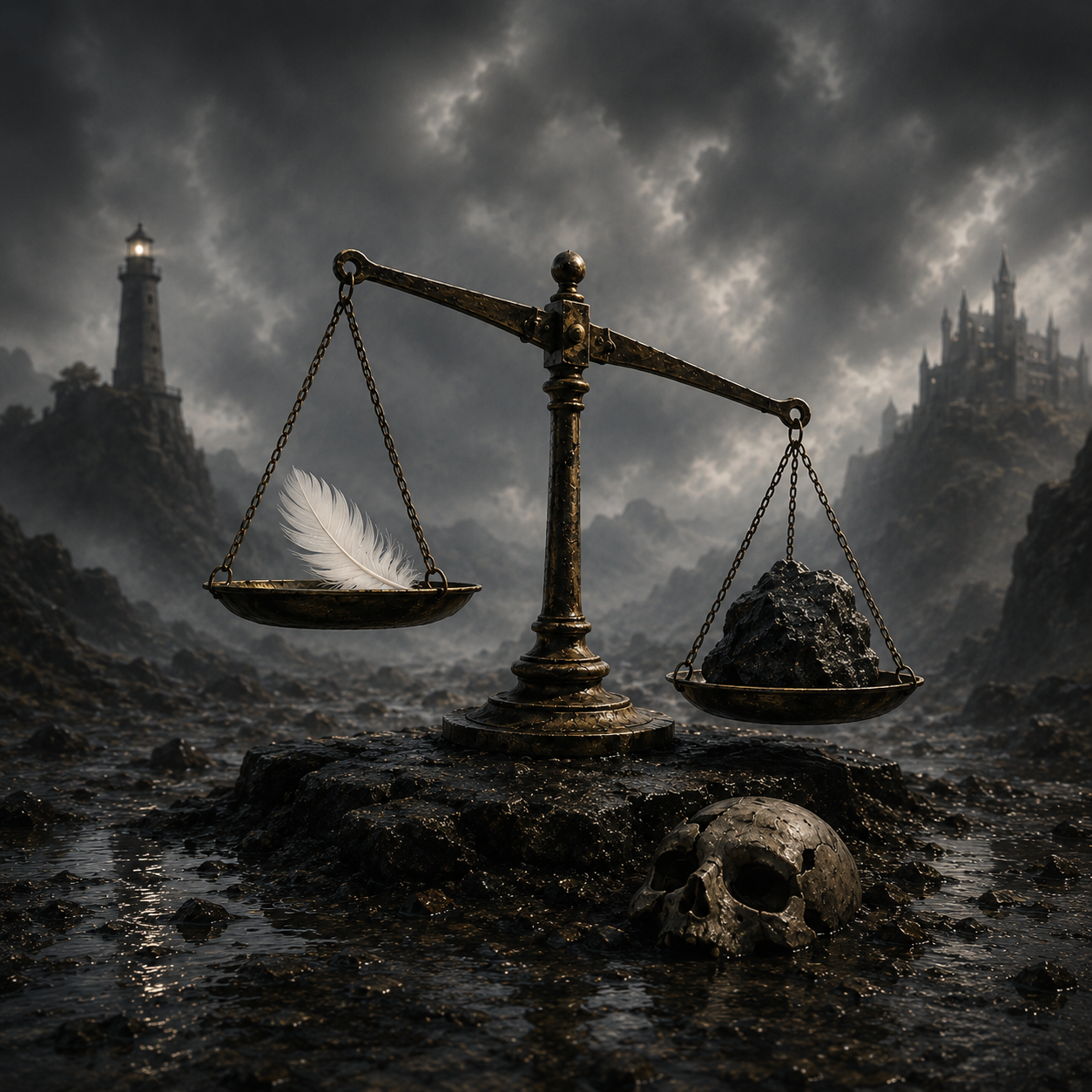 Scales of consequence in a dark landscape