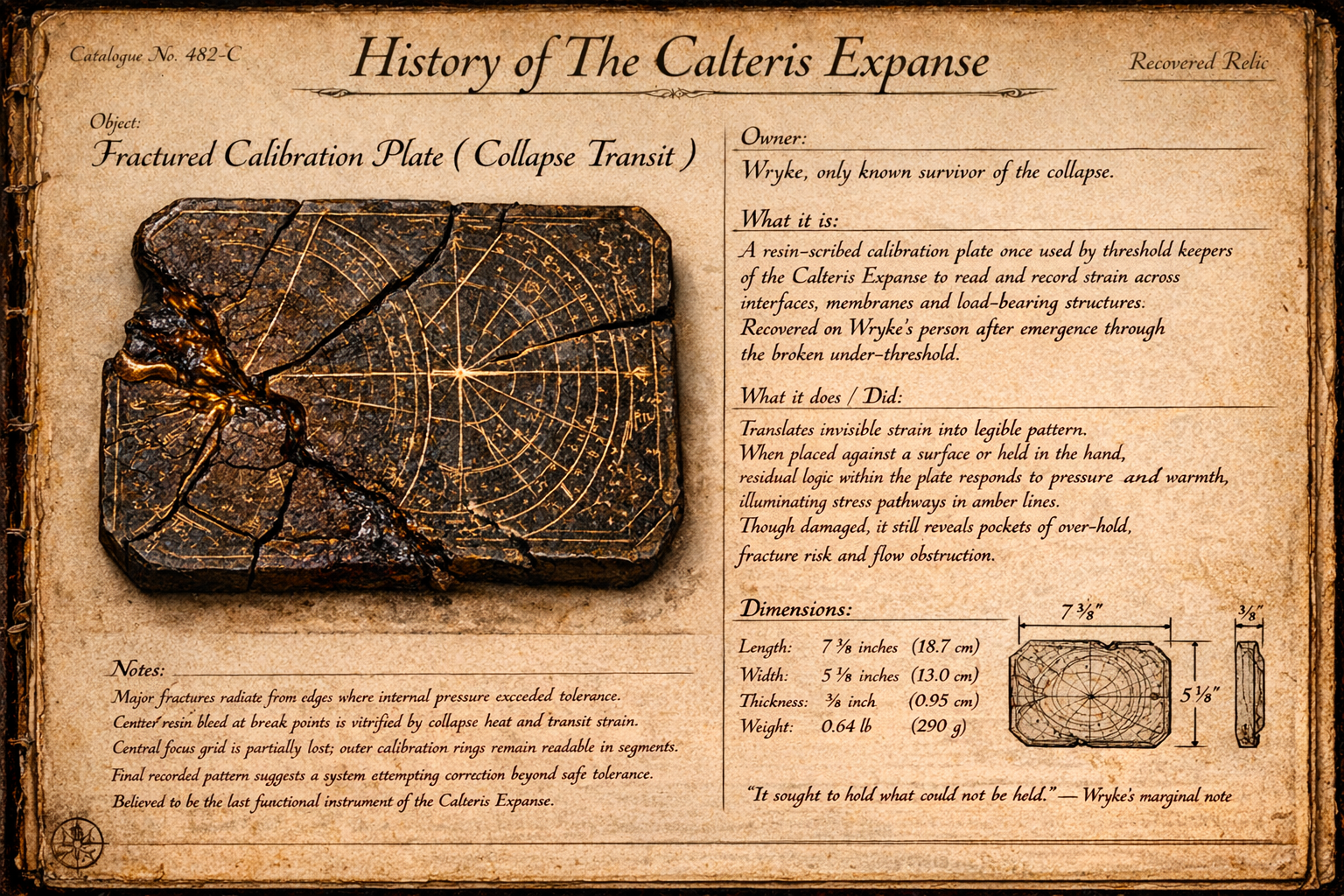 Fractured Calibration Plate