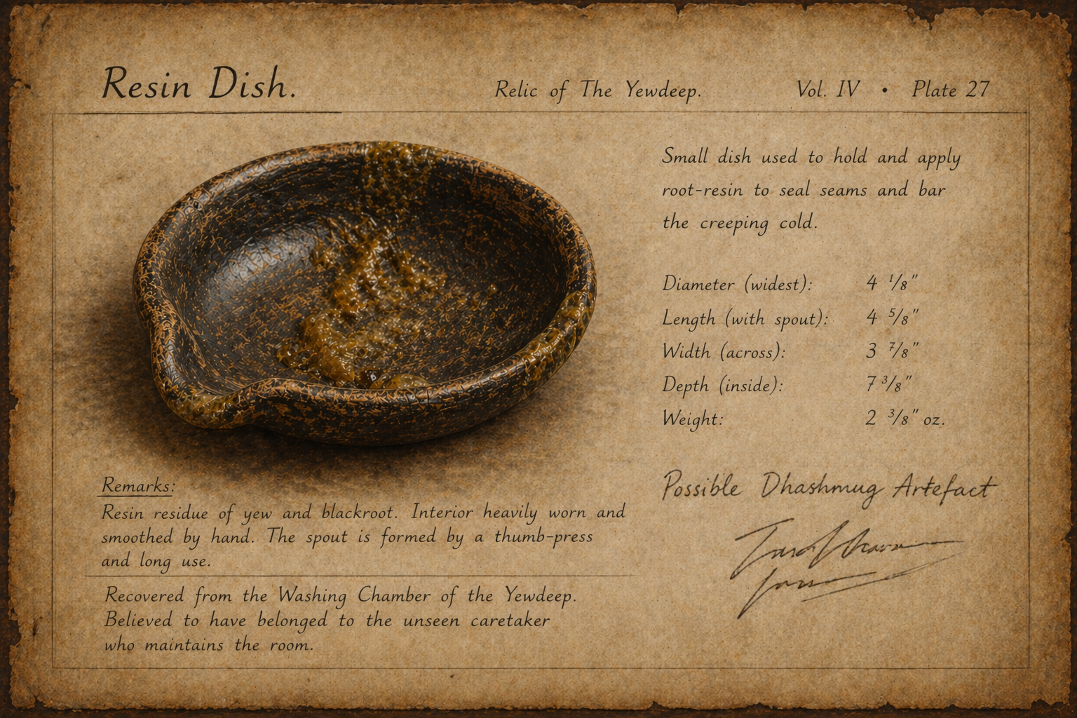Resin Bowl Relic